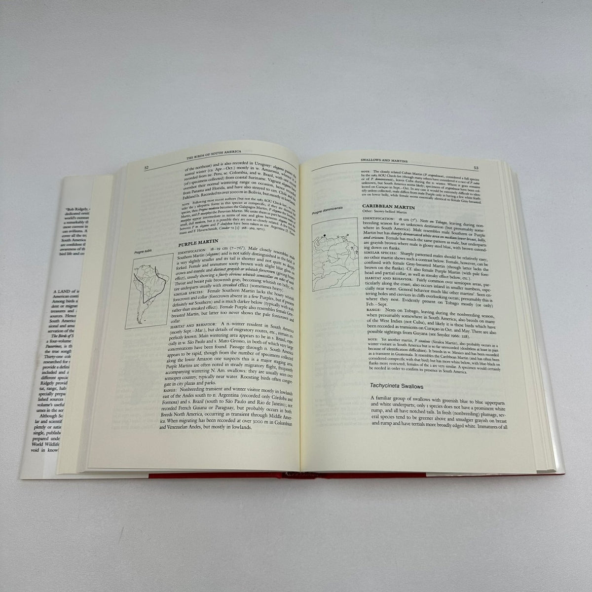 Birds of South America Ridgely Tudor 1989 1994 Vols I & II Ornithology