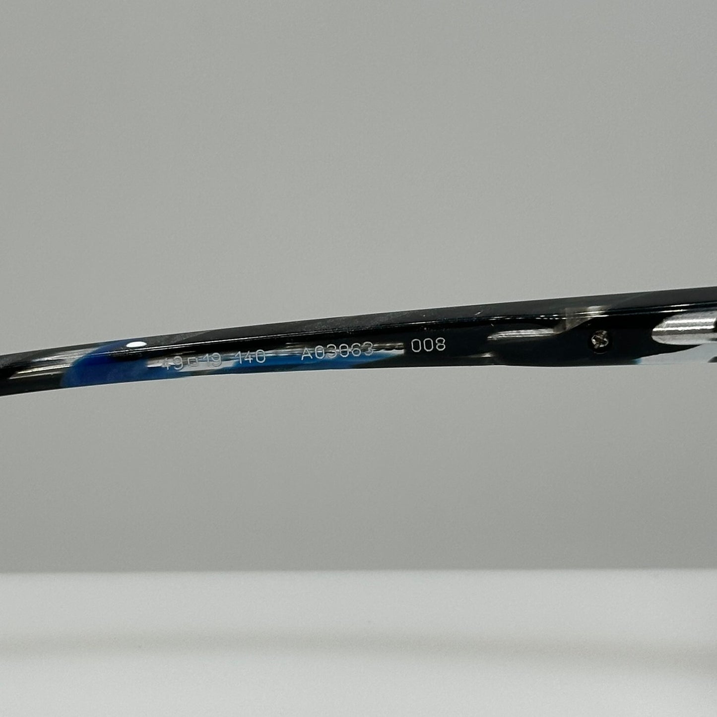 Alain Mikli A03063 008 Havana Blue Black Clear Womens Eyeglass Frames 43-19-140