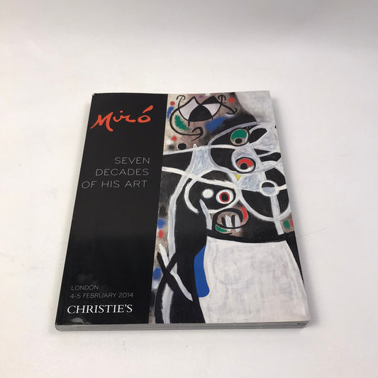 Christies Joan Miro Seven Decades of His Art Catalog Exhibition Contemporary