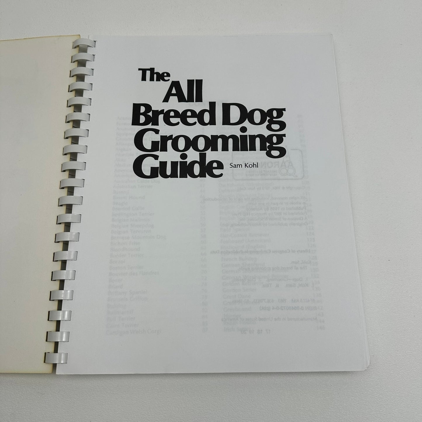 The All Breed Dog Grooming Guide Sam Kohl Bathing Trimming Scissoring Revised