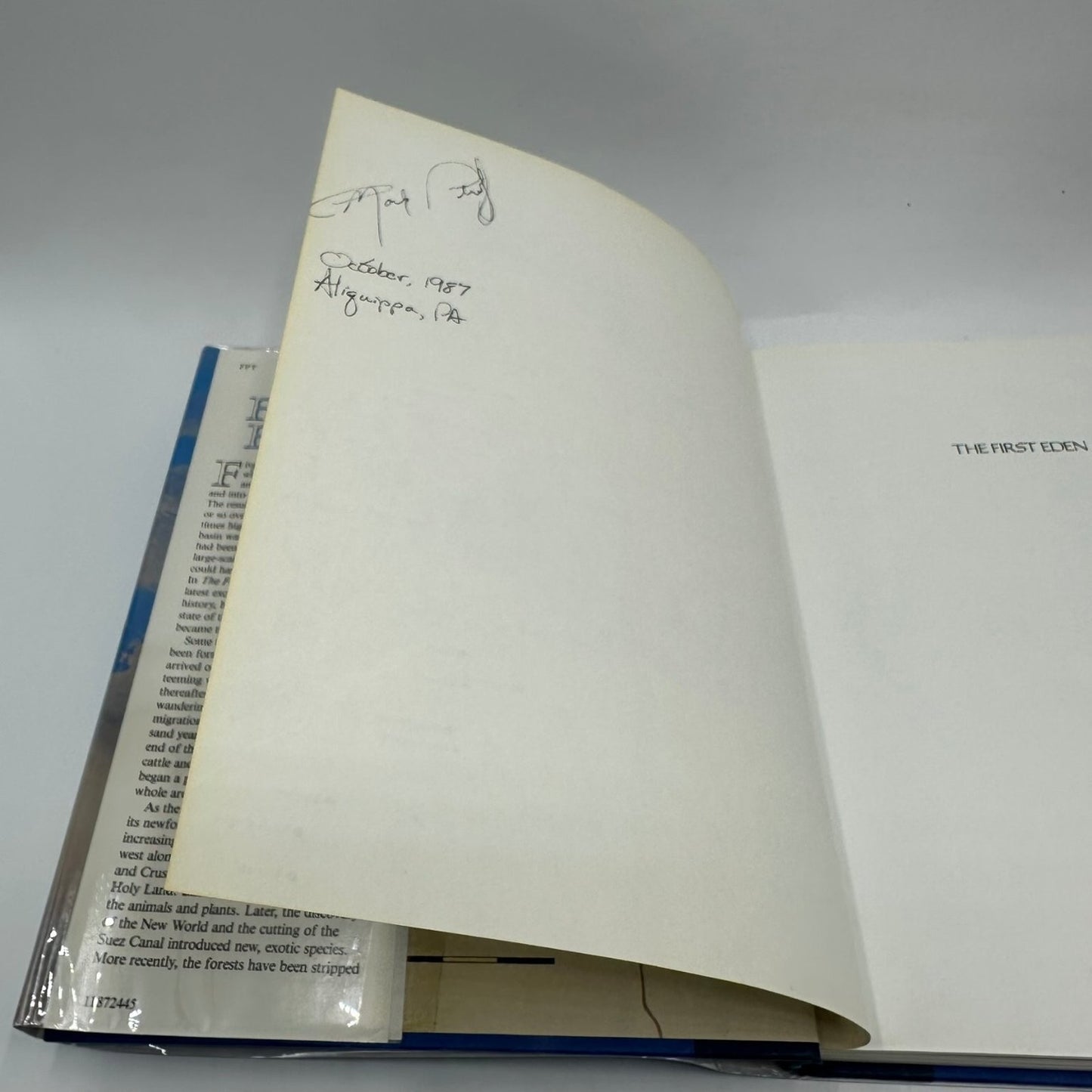 The First Eden David Attenborough 1987 First Edition Mediterranean World Little