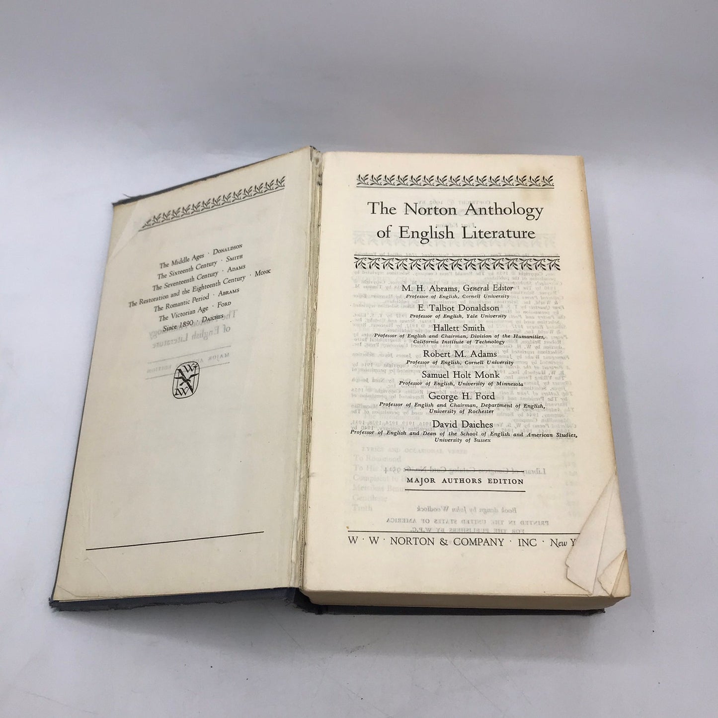 The Norton Anthology of English Literature Major Authors Middle Ages Education