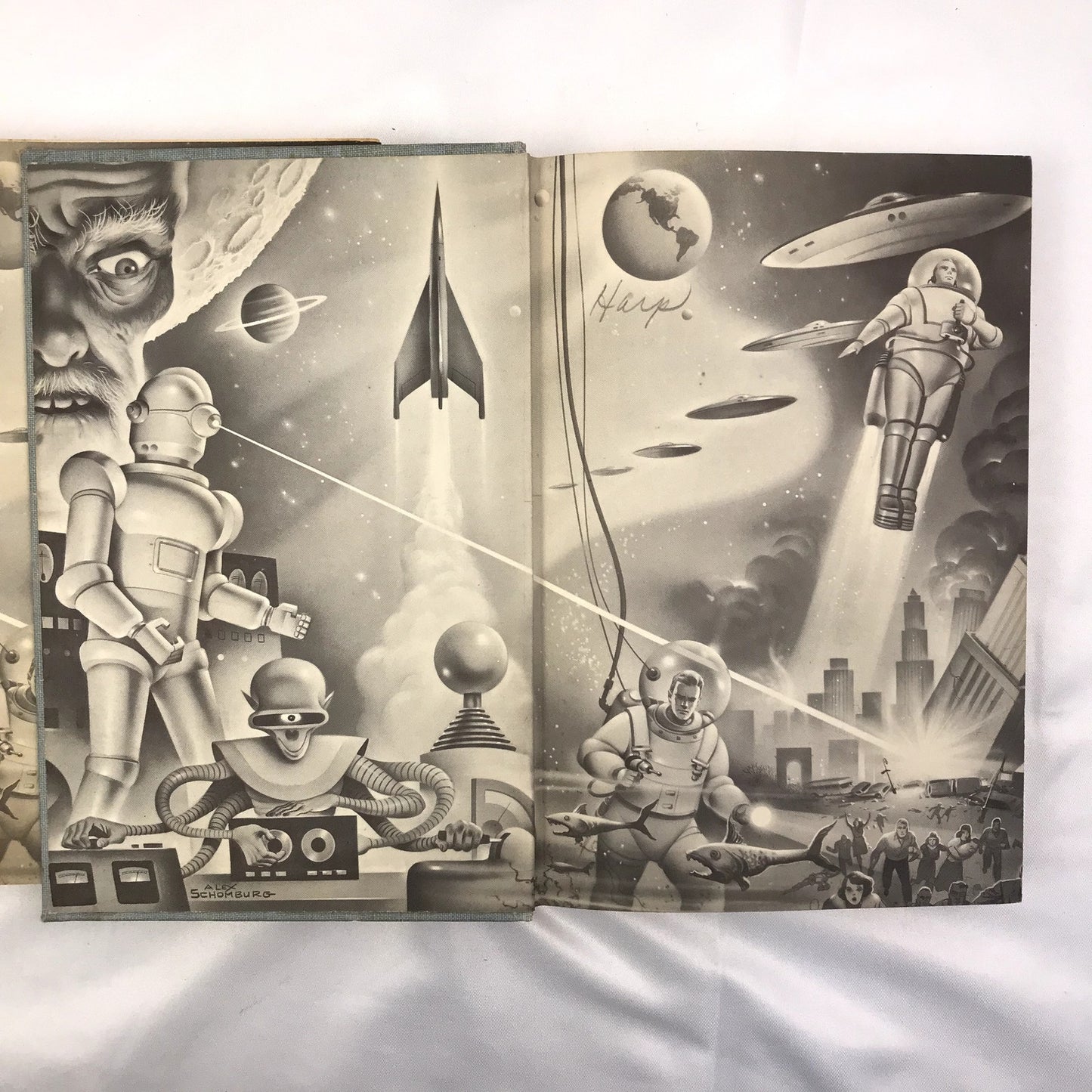 Lester Del Rey Attack From Atlantis & Step to the Stars First Edition 1950s