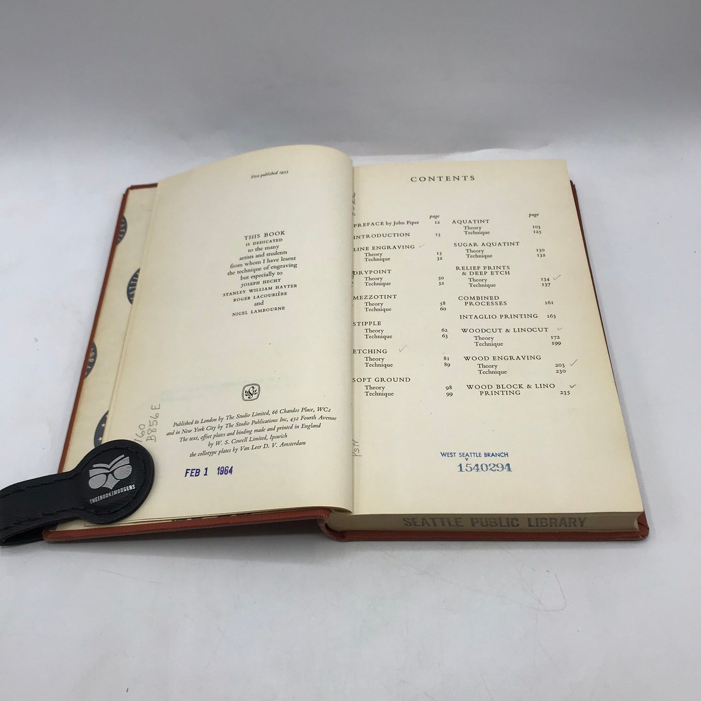 Etching and Engraving Techniques and the Modern Trend John Buckland Wright 1933