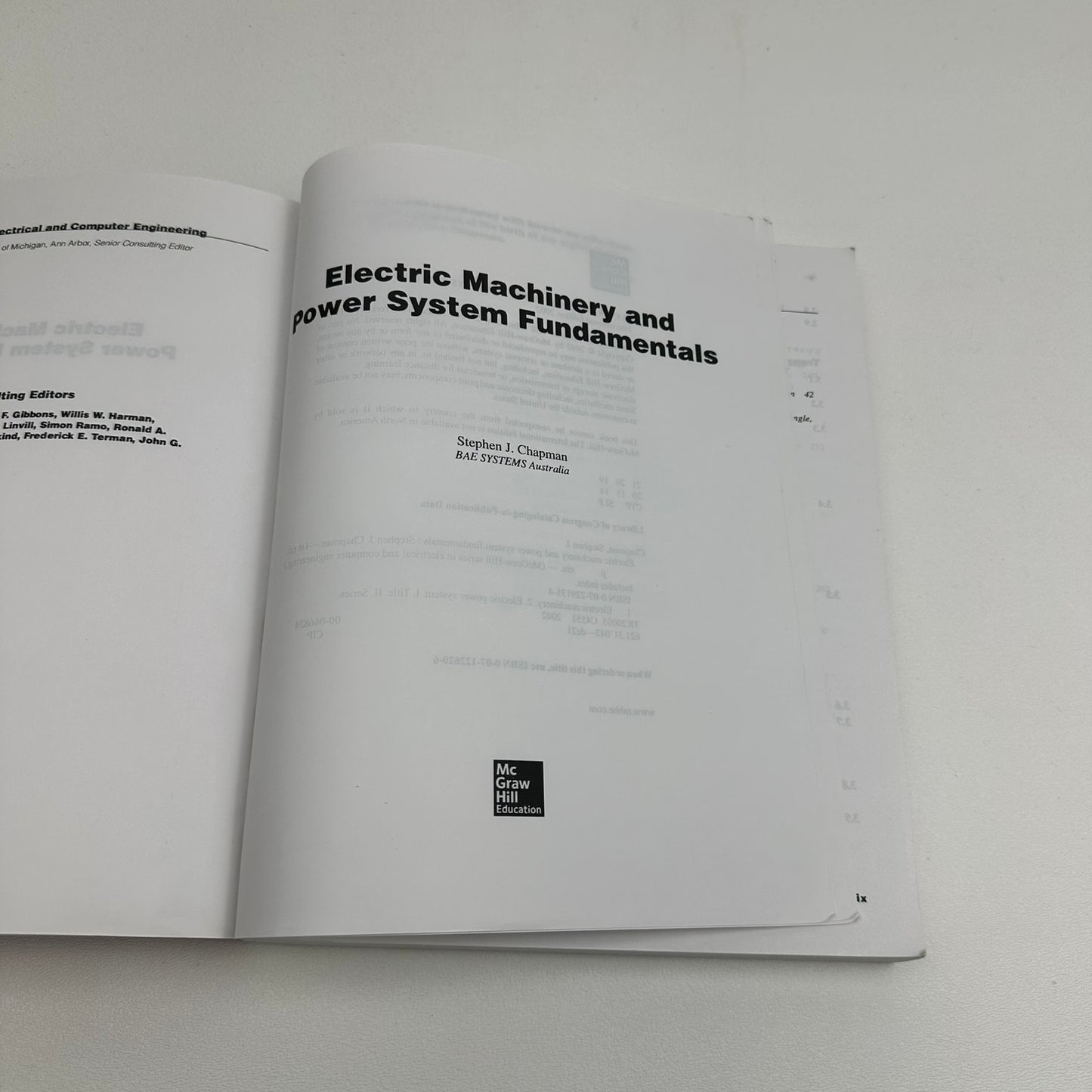 Electric Machinery Power System Fundamentals Stephen Chapman International Ed