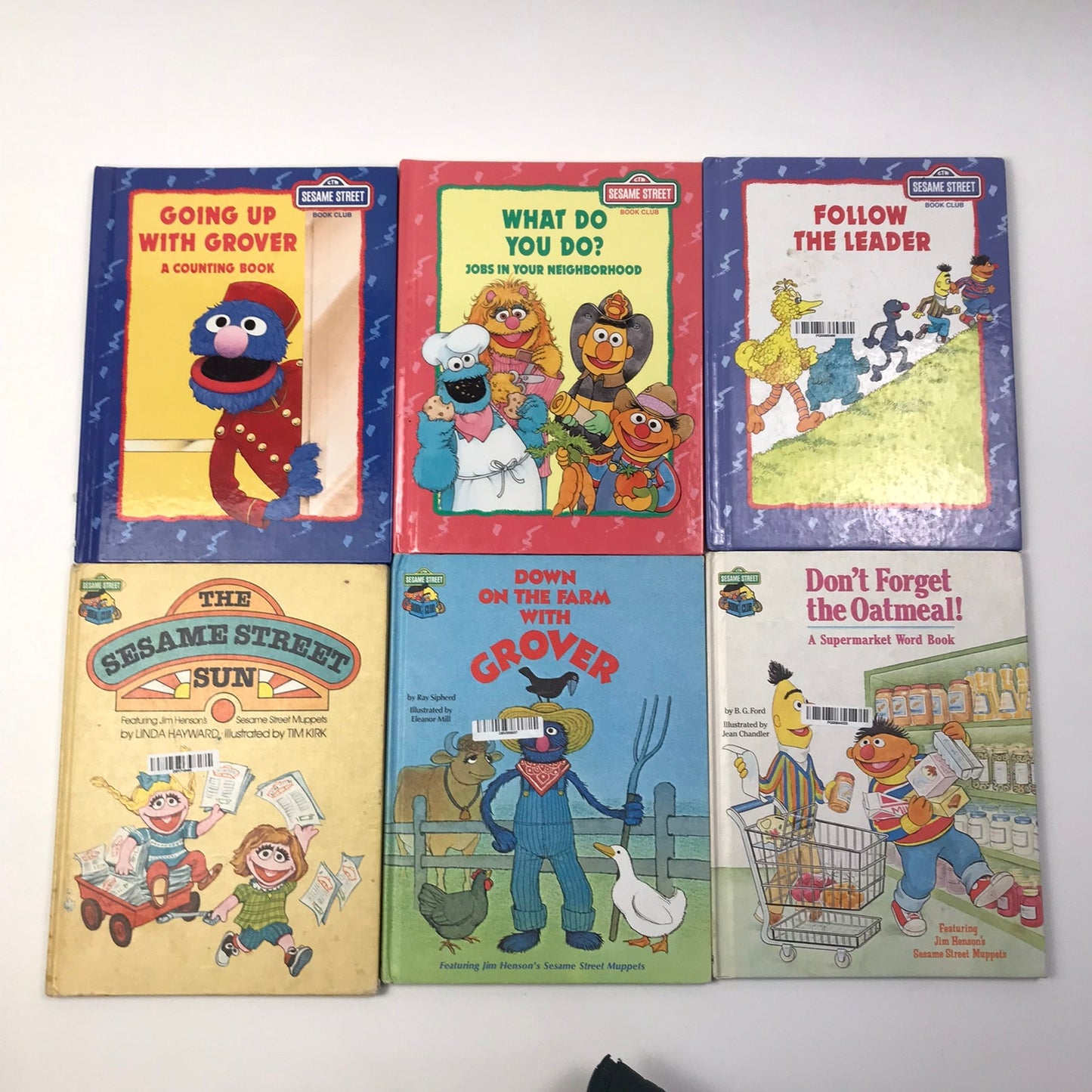 Sesame Street Book Club Lot of 30 Bert Ernie Grover Big Bird Childrens Stories