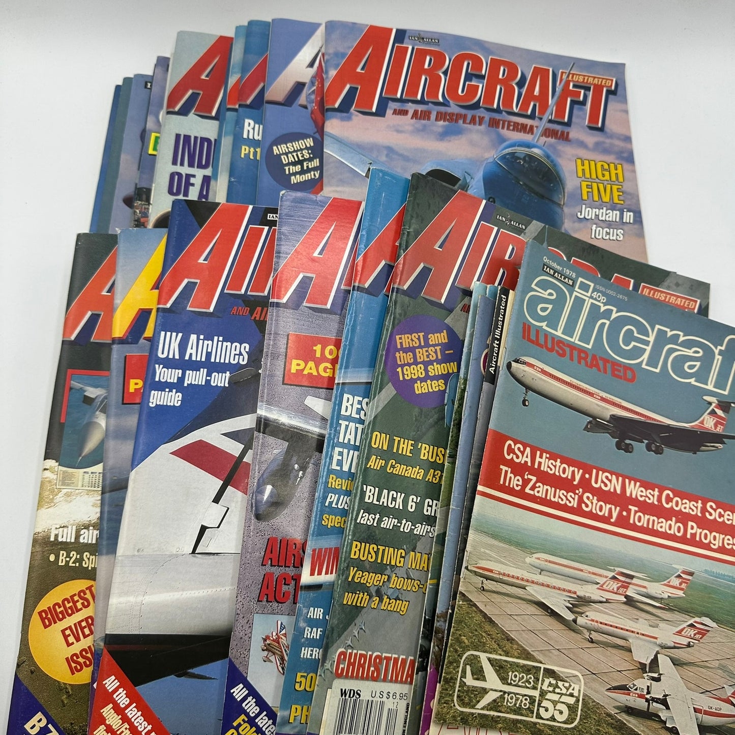 Aircraft Illustrated Magazines Lot of 27 Military Aviation History Technology
