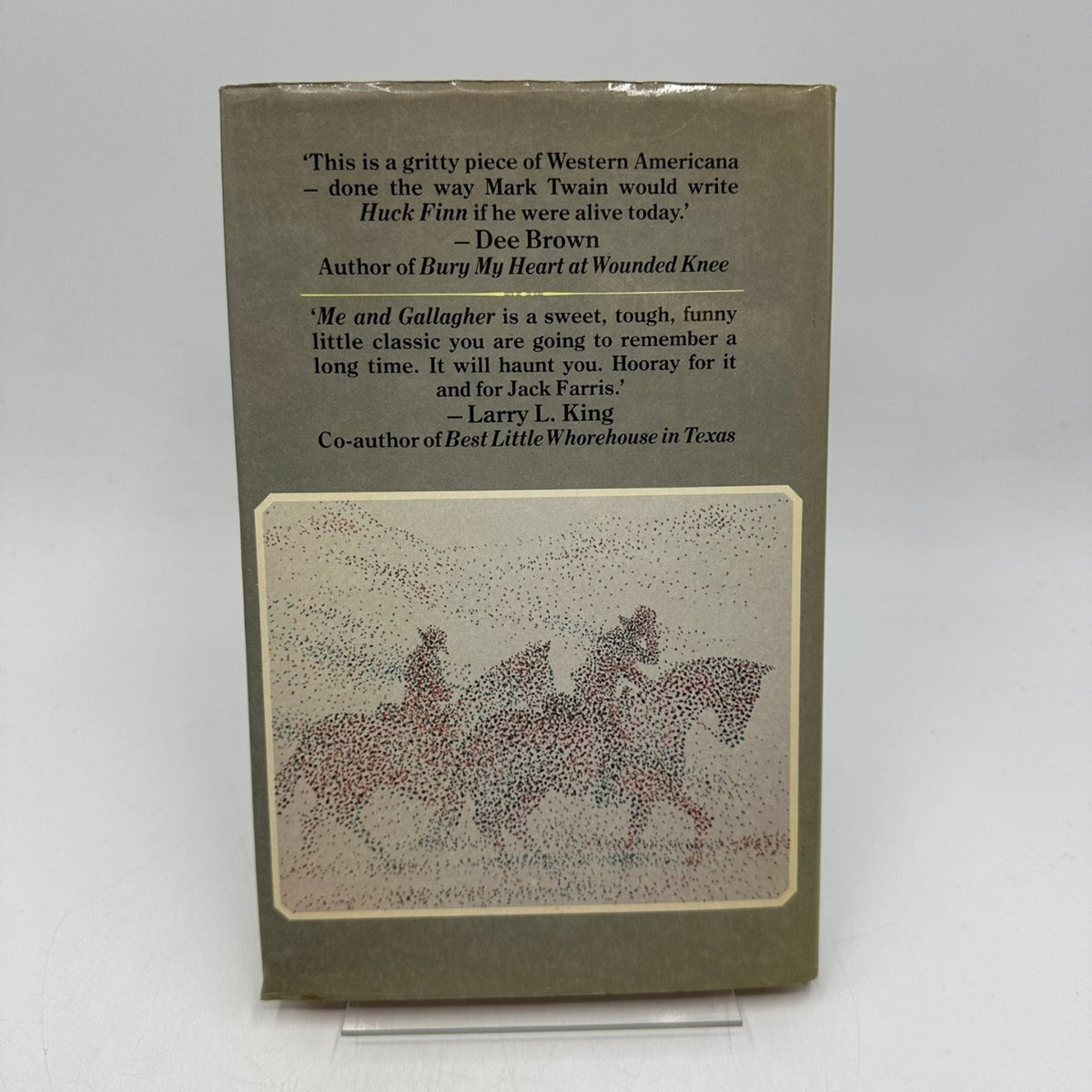 Me and Gallagher Jack Farris 1983 First Edition Signed Western Heinemann