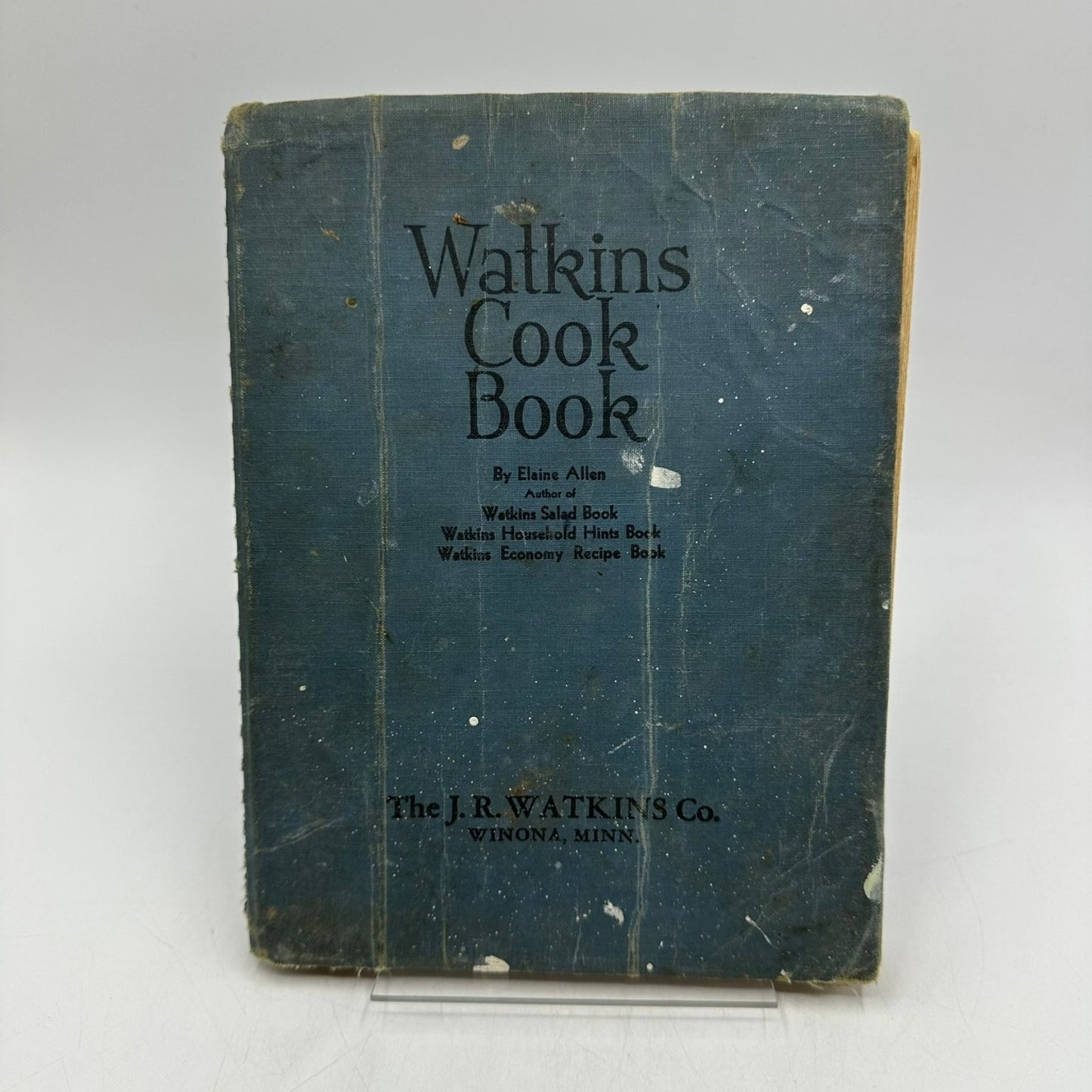Watkins Cook Book Elaine Allen 1943 Sixth Edition Spiral Bound Recipes J.R