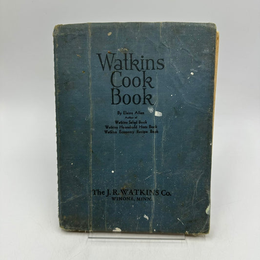 Watkins Cook Book Elaine Allen 1943 Sixth Edition Spiral Bound Recipes J.R