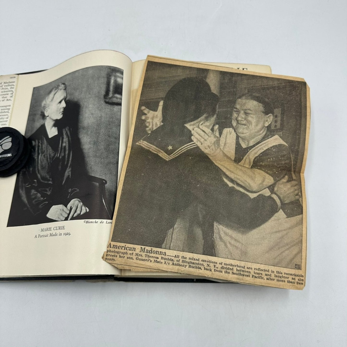 Madame Curie A Biography by Eve Curie 1943 Dust Jacket Science Garden City Pub
