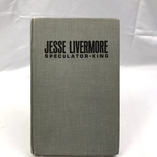 Jesse Livermore: Speculator-King Hardcover Biography by Paul Sarnoff 1967