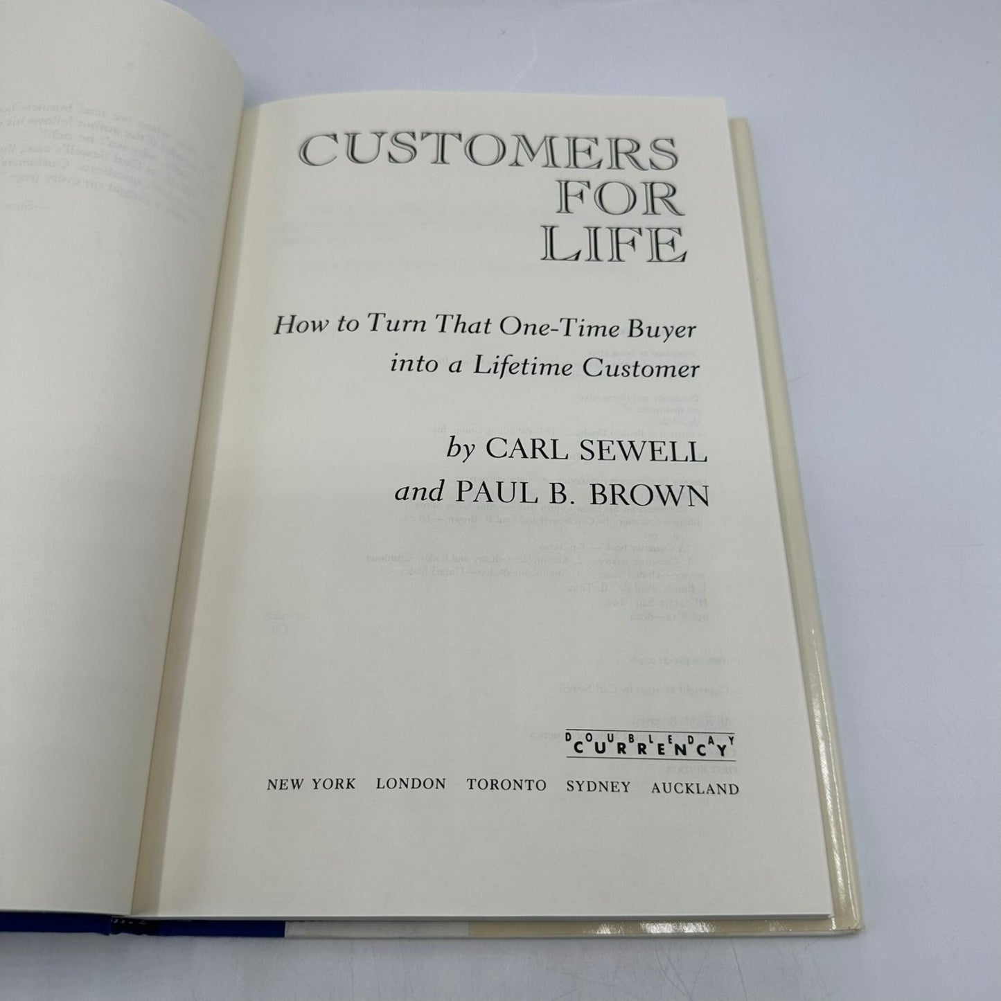 Customers for Life Carl Sewell 1990 First Edition Signed Business