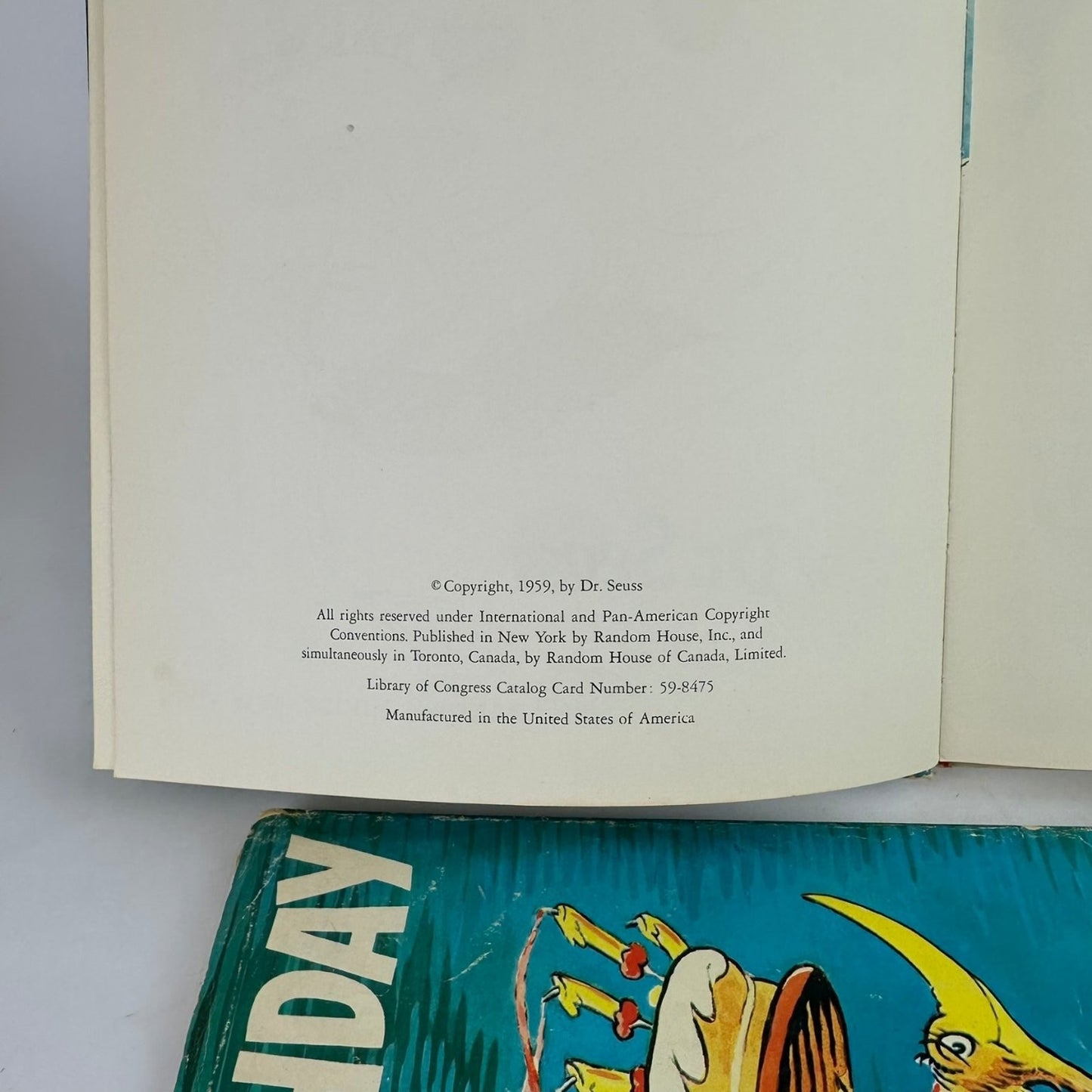 Happy Birthday To You! Dr Seuss 1959 First Edition Early Printing Random House