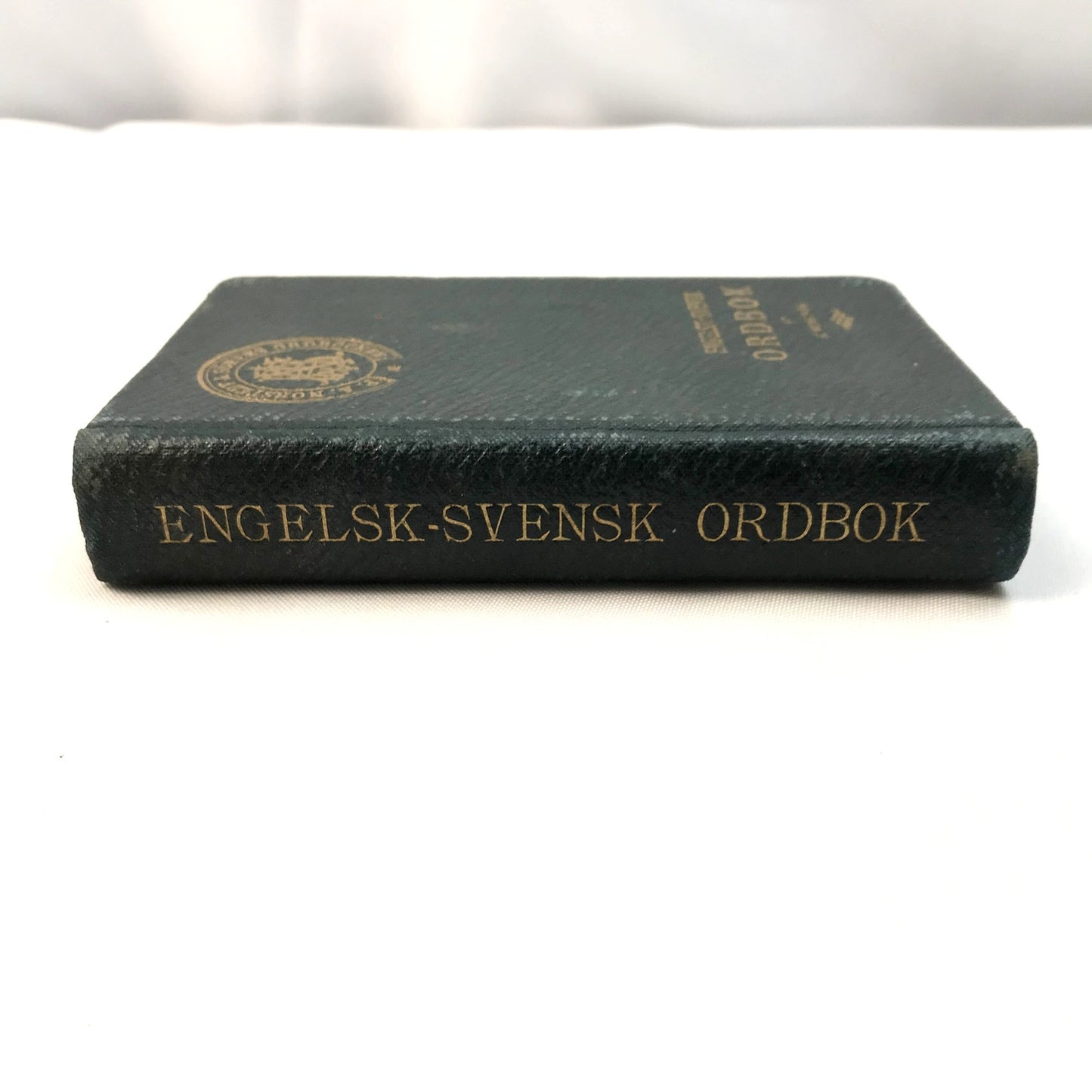 English-Swedish Dictionary Edm Wenstrom Leather Bound Language Education 1902