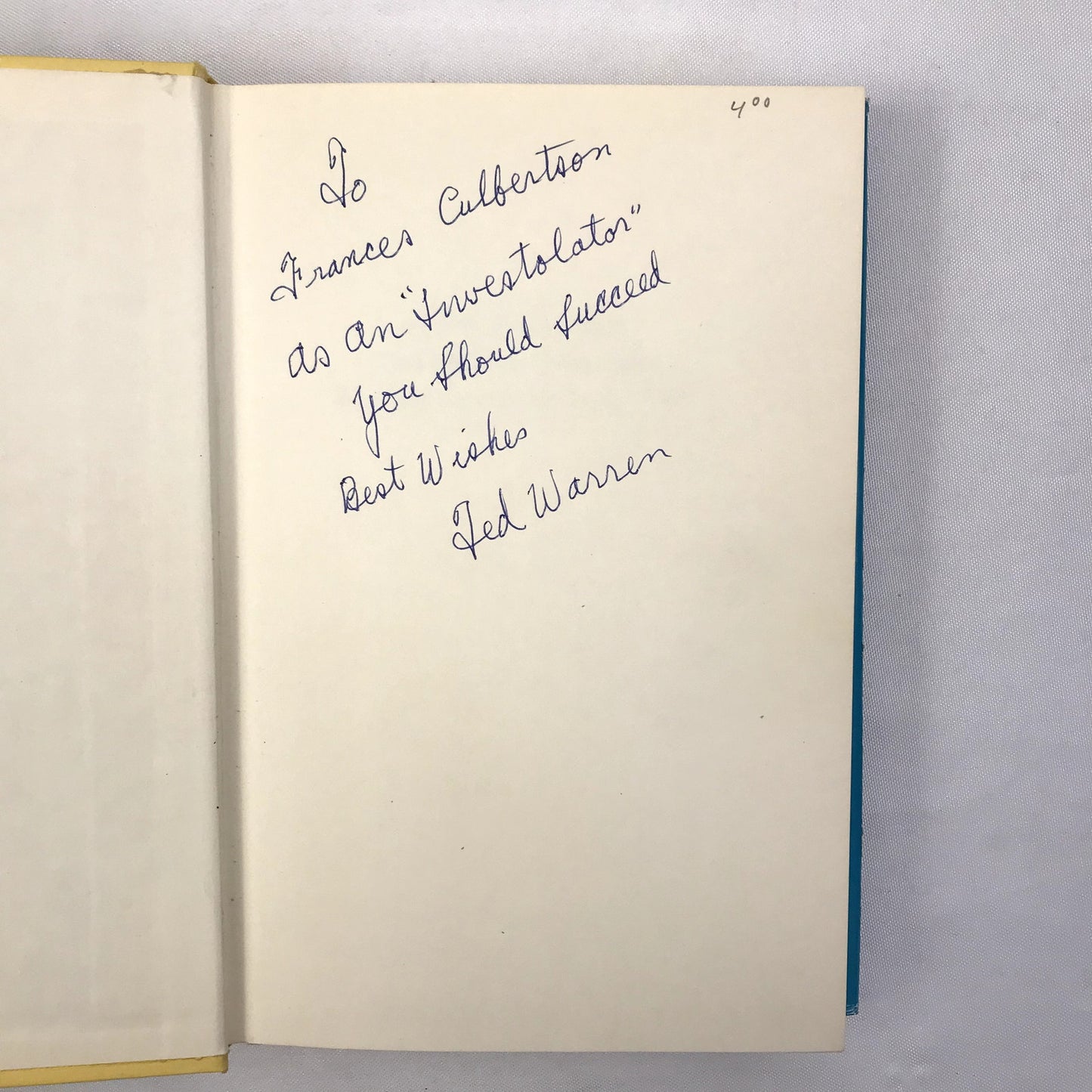 How to Make the Stock Market Make Money for You 1st Edition SIGNED by Ted Warren