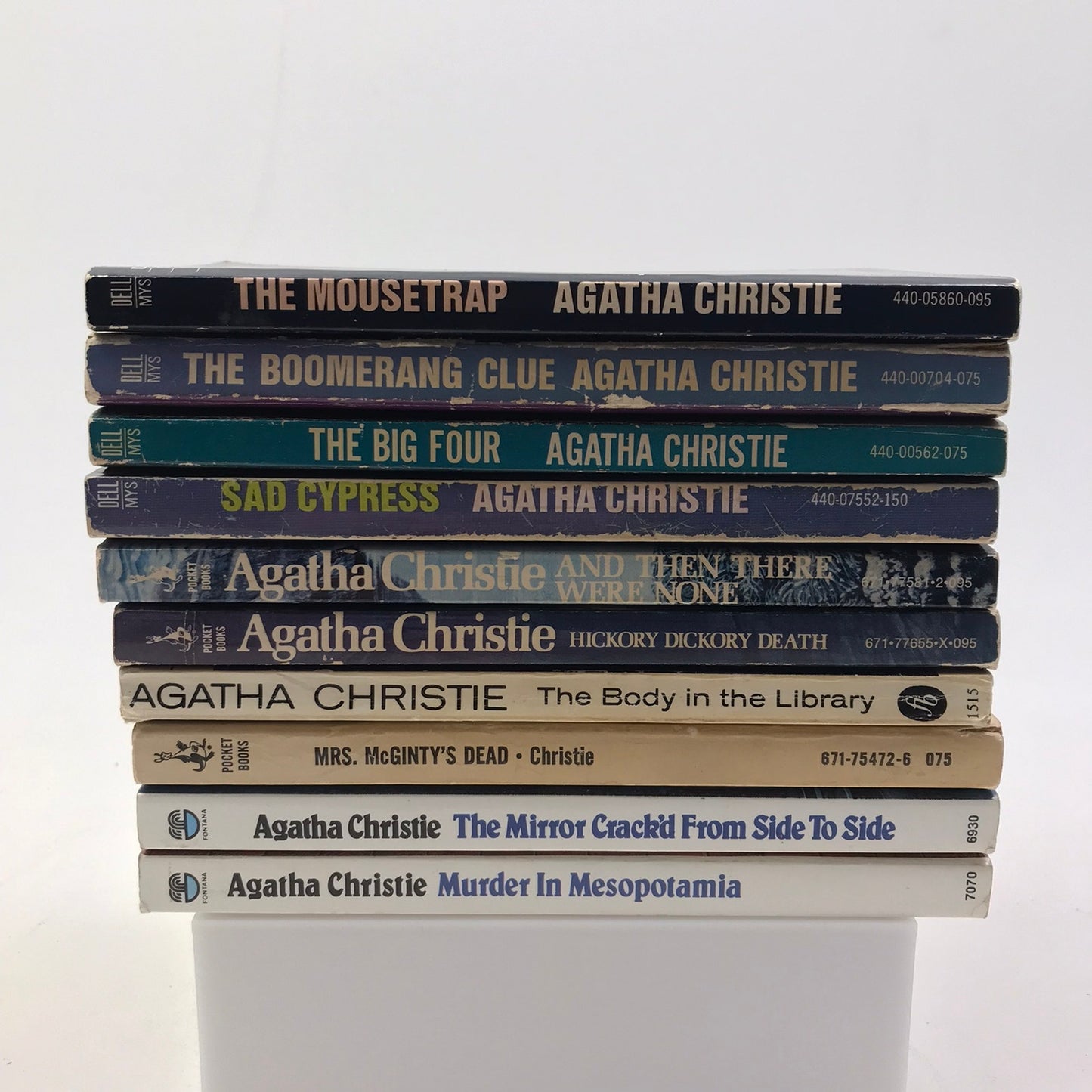 Agatha Christie Novels Vintage Paperbacks Mystery Thriller Fiction Lot of 10
