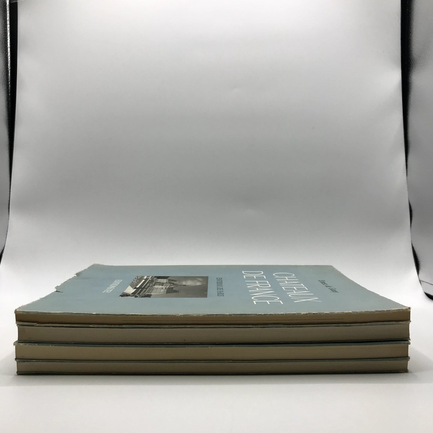 Complete 4 Volume Set of Chateaux De France Illustrated French Guide Books 1948