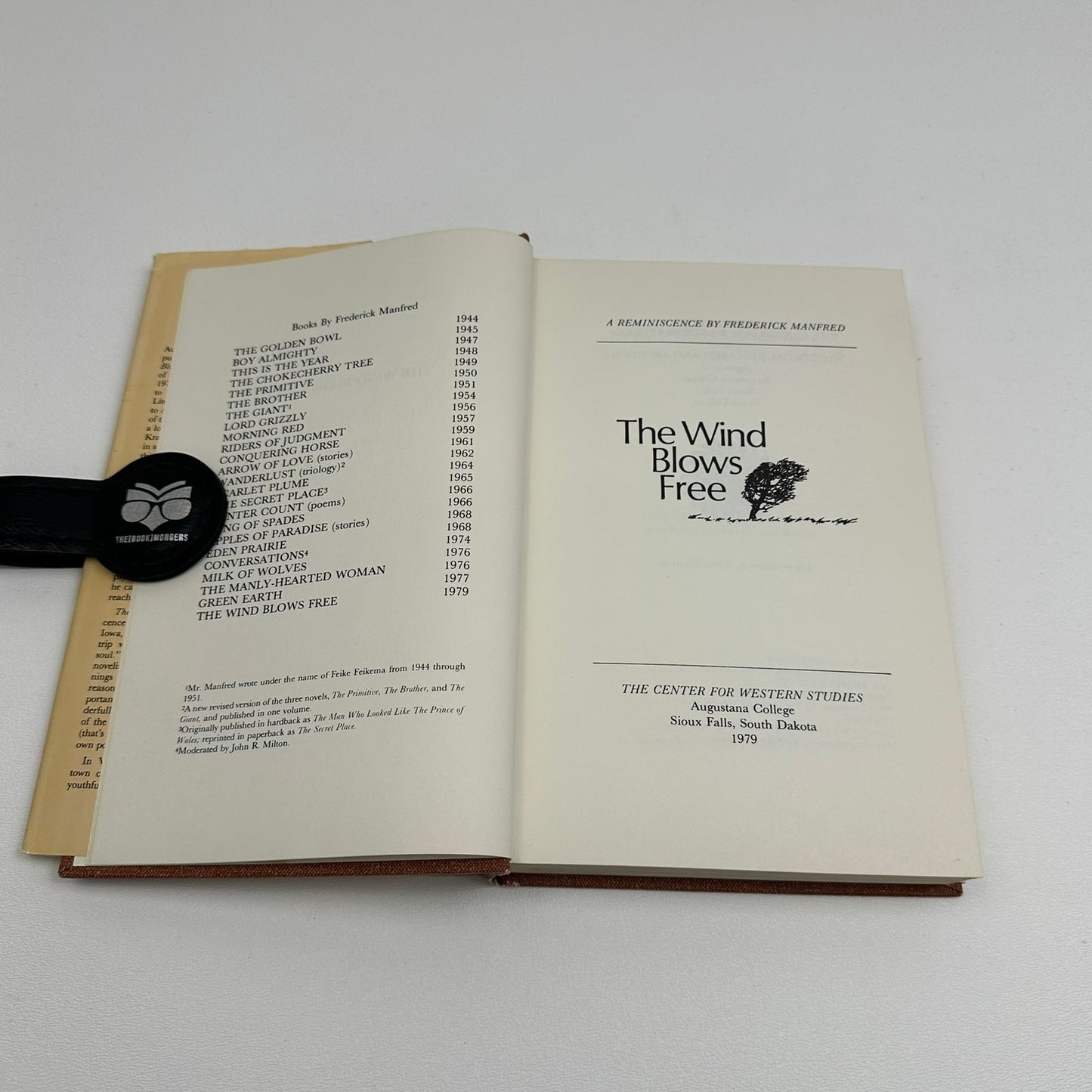 The Wind Blows Free A Reminiscence Frederick Manfred SIGNED Travel Autobiography