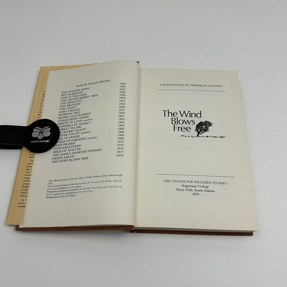 The Wind Blows Free A Reminiscence Frederick Manfred SIGNED Travel Autobiography