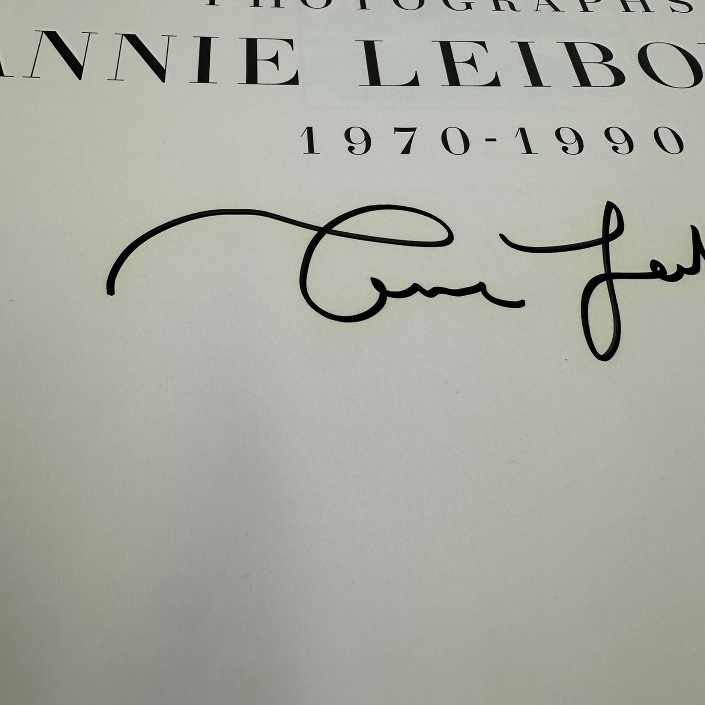 Photographs Annie Leibovitz 1970-1990 Signed First Edition HarperCollins