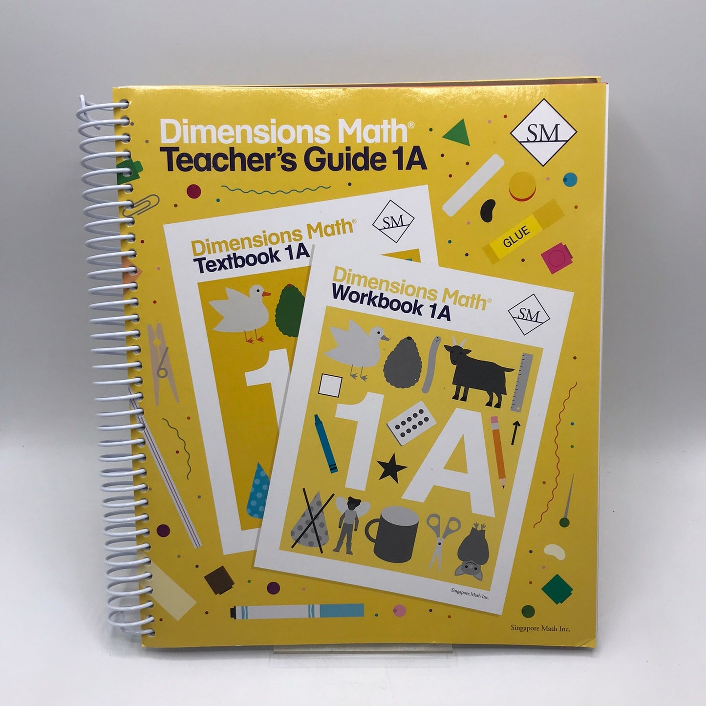 Dimensions Math 1A & 1B Teacher's Guides Only Spiral Bound by Singapore Math Inc