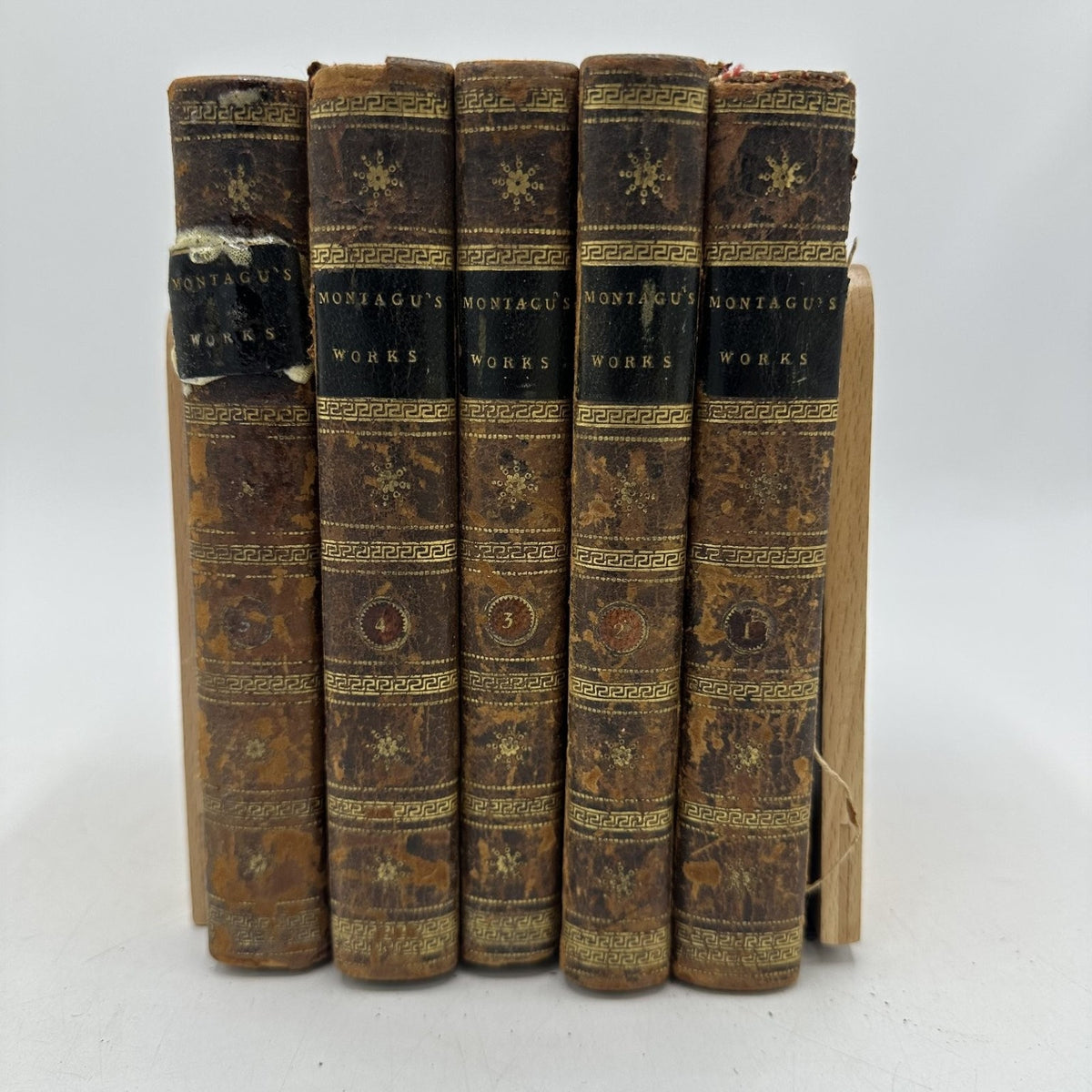 Montagu's Works Lady Mary Wortley Montagu 1805 Fifth Edition Complete 5 Volumes