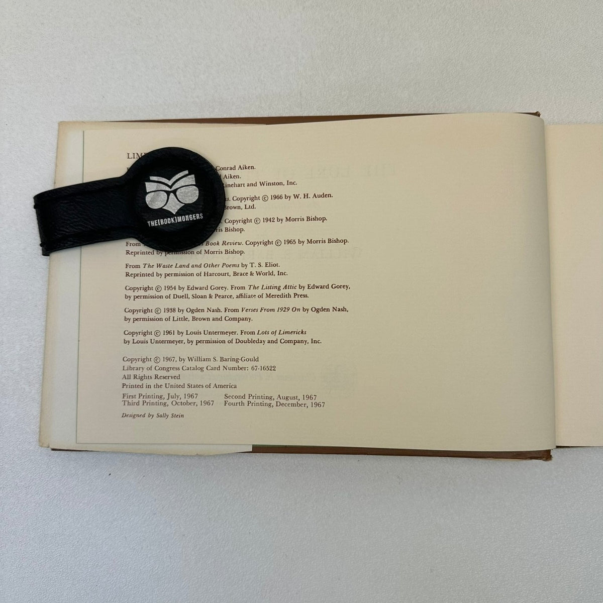 Lure of the Limerick William S. Baring-Gould 1967 Illustrated Poetry Humor
