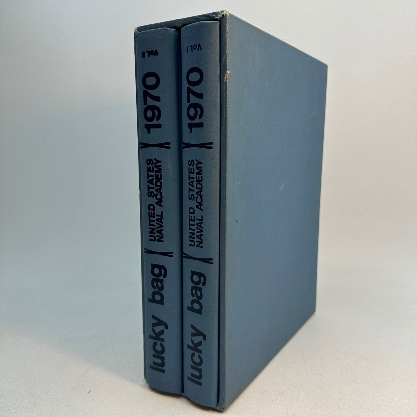 Lucky Bag United States Naval Academy 1970 Two Volume Set Yearbook Slipcase