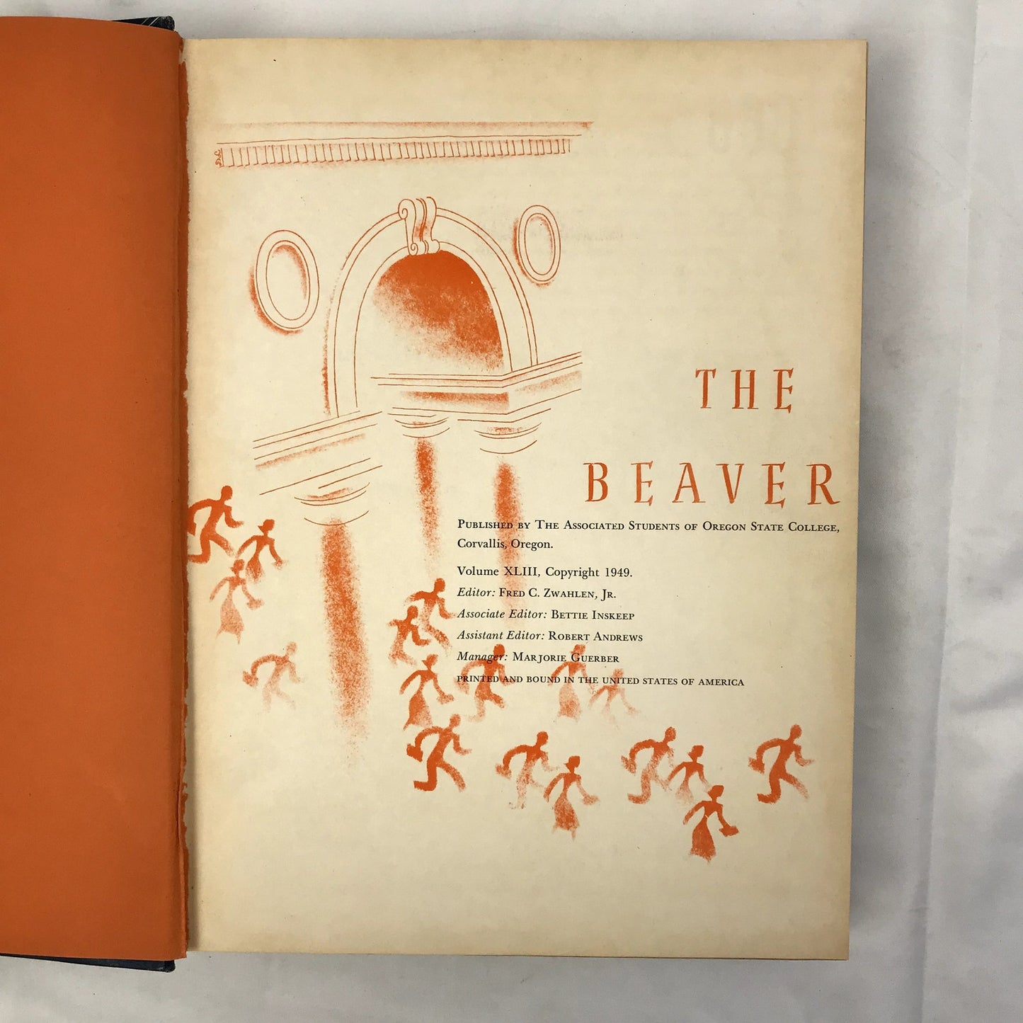 The Beaver 1949 Hardcover Illustrated Yearbook by Oregon State College