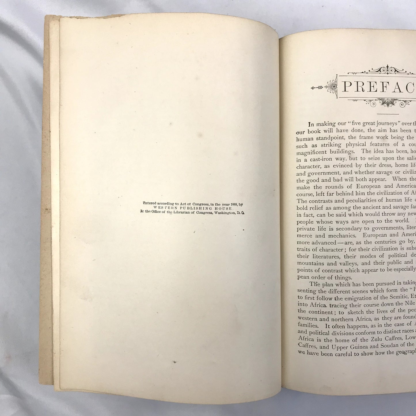 Panorama Of Nations Illustrated Historical Hardcover Book by H G. Cutler 1888