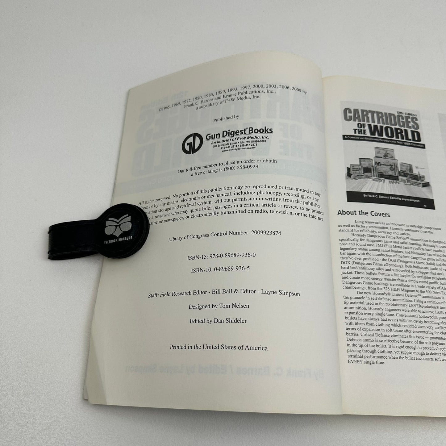 Cartridges of the World Frank C Barnes Firearms Ammunition Weapons 12th Edition