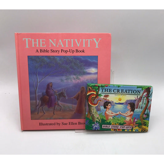 The Nativity & The Creation Bible Story Pop-Up Books Sue Brown & John Patience