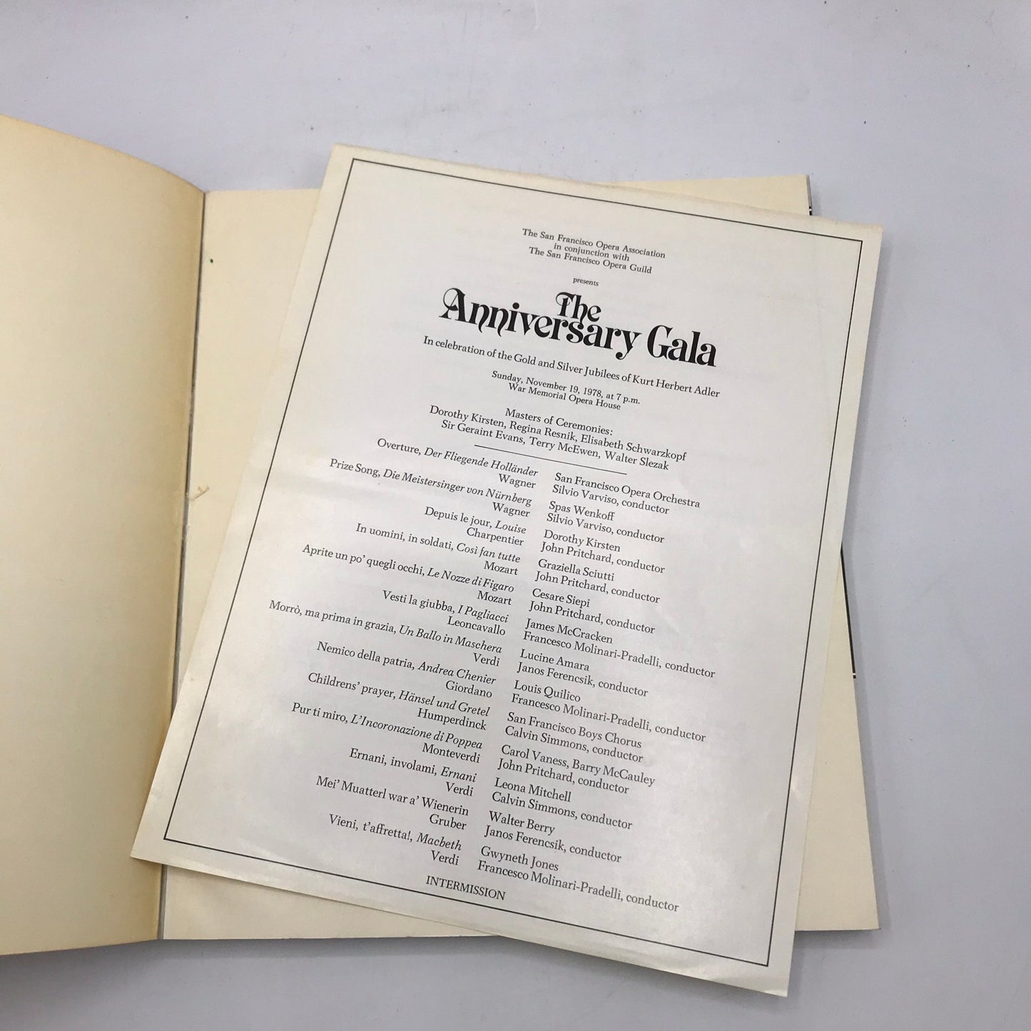 San Francisco Opera 25 Adler Years with Anniversary Gala Guide Performing Arts