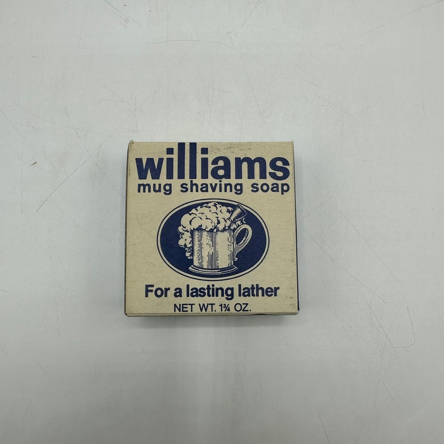 Williams Mug Shaving Soap Bar For a Lasting Lather 1 3/4 oz New Old Stock