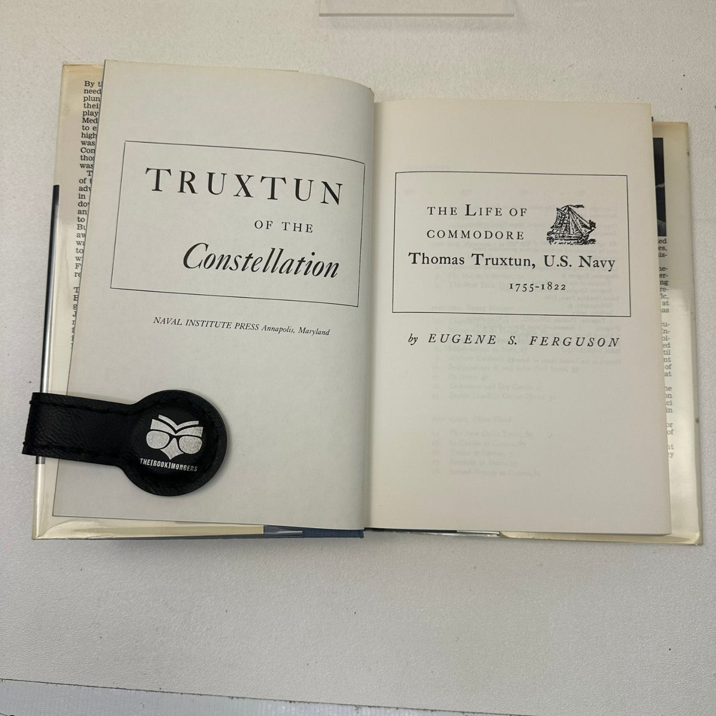 Truxtun of the Constellation Ferguson US Navy Biography Naval History Book 1982