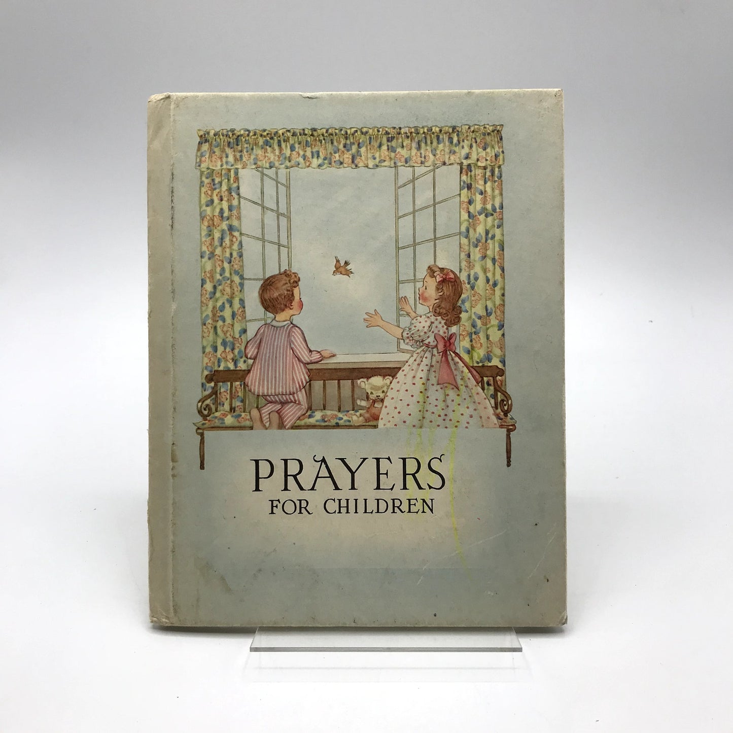 Prayers for Children First Edition Illustrated Hardcover Book 1949 C.R. Gibson
