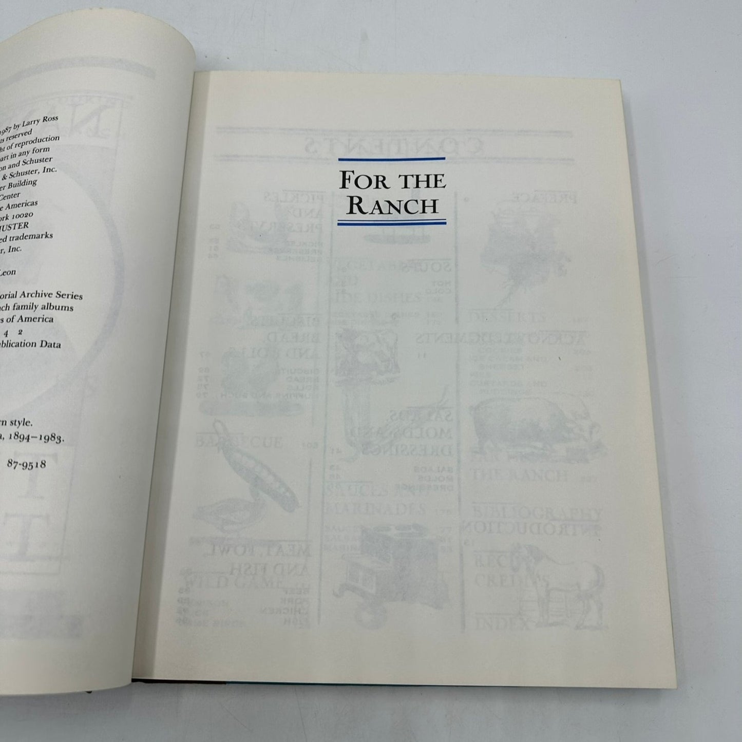 Nanny's Texas Table Larry Ross 1987 SIGNED Texas Southwest Country Cookbook