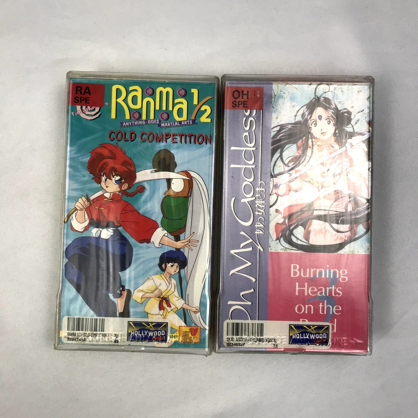 Ranma 1/2 Anything Goes Vol 5 & Oh My Goddess Episode 3 Lot of 2 Anime VHS Tapes
