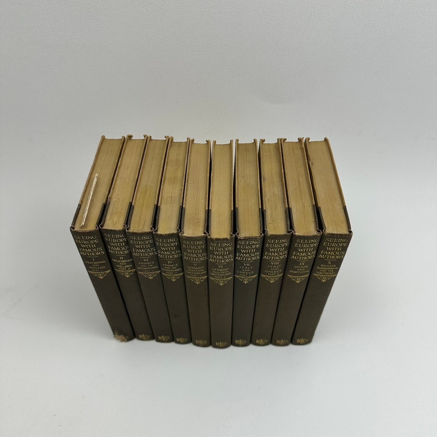 Seeing Europe with Famous Authors Complete 10 Volumes Literary Collection 1914