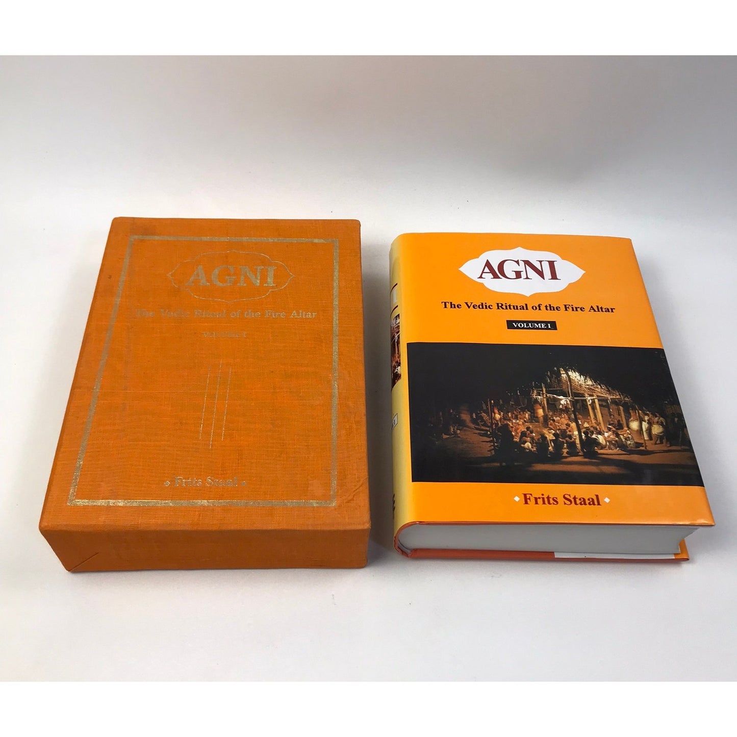 Agni The Vedic Ritual of the Fire Altar Frits Staal Volumes 1 and 2 Slip Covers