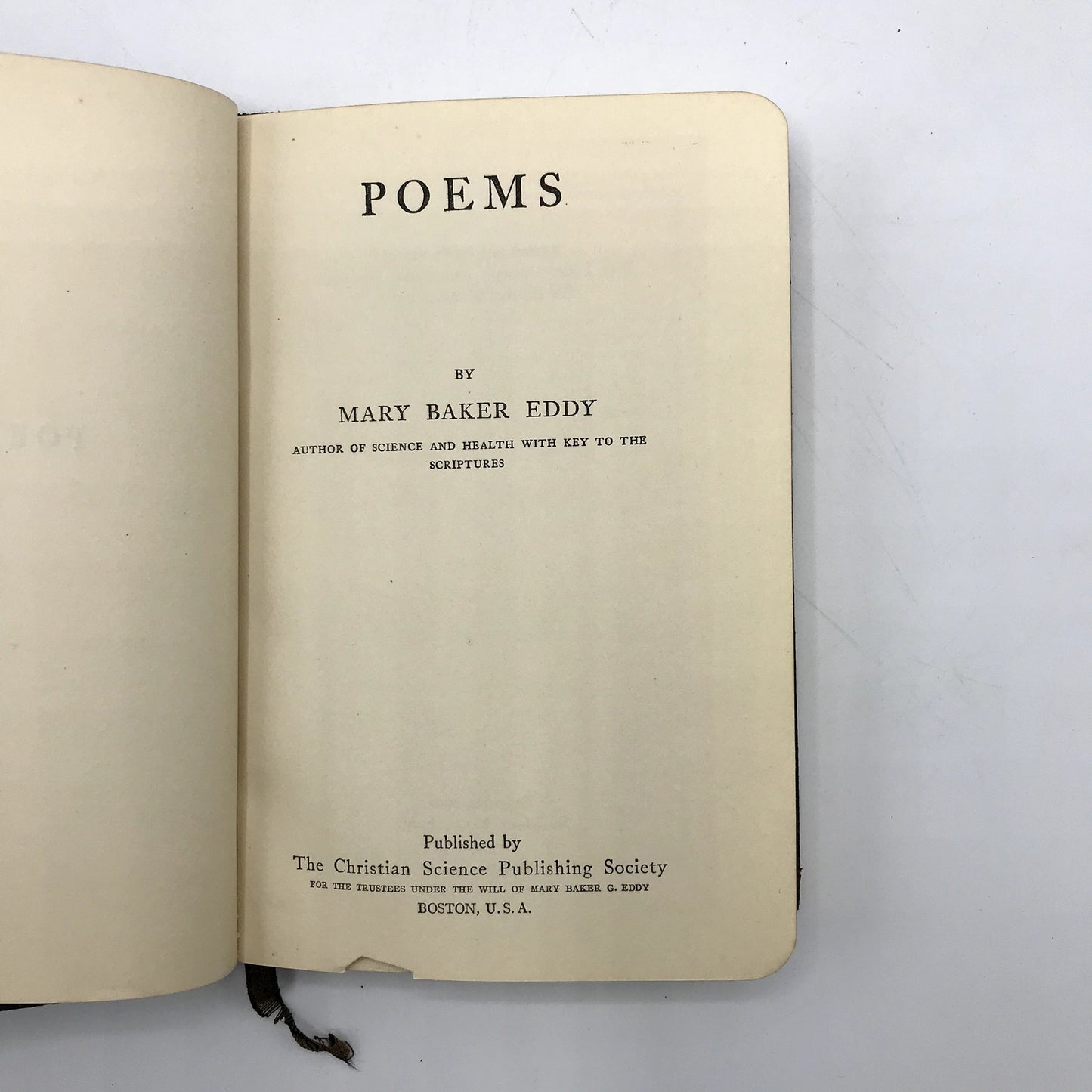 Poems by Mary Baker Eddy Raise The Dead, Heal the Sick Christian Hardcover 1910