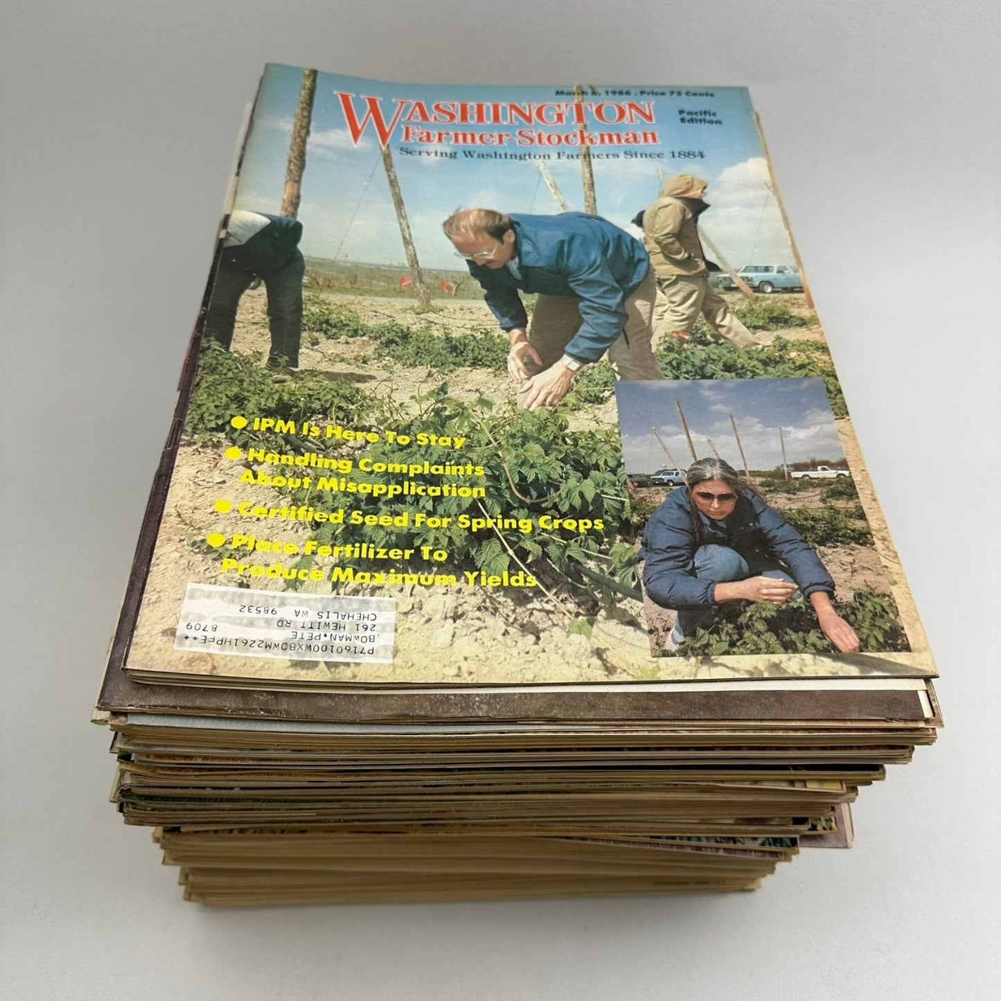 Washington Farmer-Stockman Magazine Lot 1980-1993 Pacific Edition Agriculture