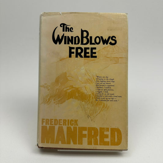 The Wind Blows Free A Reminiscence Frederick Manfred SIGNED Travel Autobiography