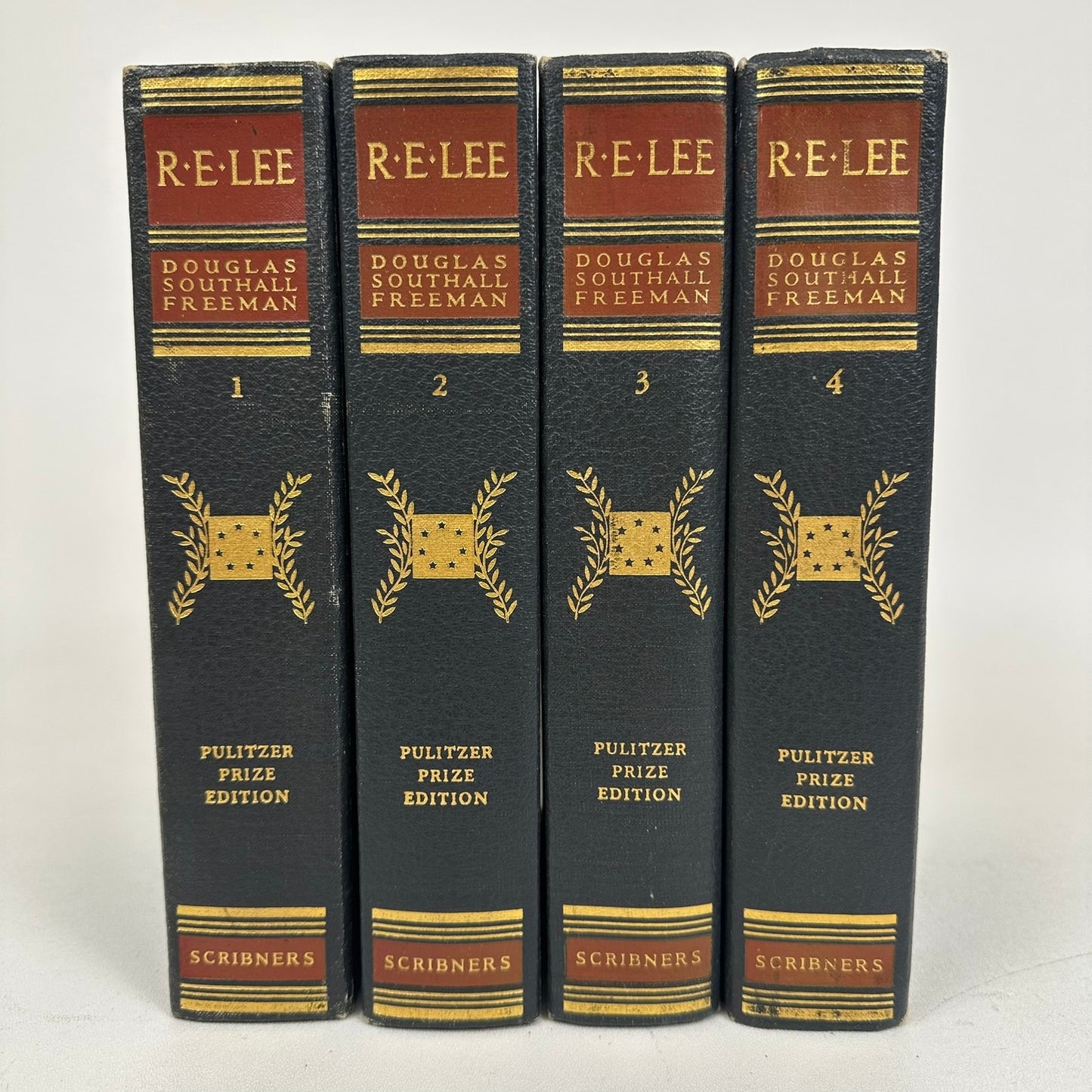 R E Lee A Biography Douglas Southall Freeman 4 Volume Set Pulitzer Prize Edition