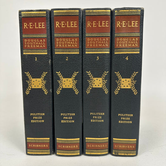 R E Lee A Biography Douglas Southall Freeman 4 Volume Set Pulitzer Prize Edition