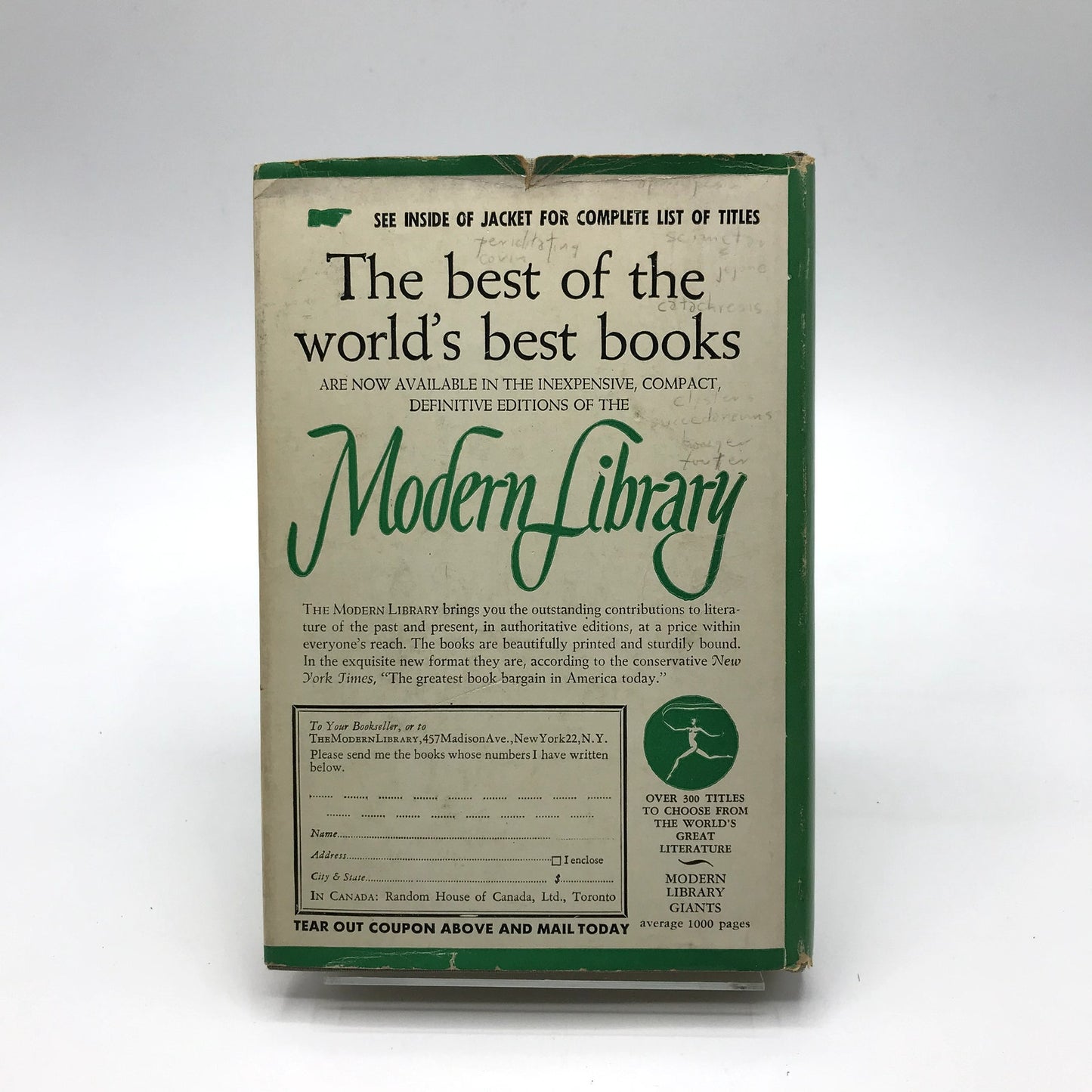 Tristram Shandy Gentleman Hardcover Book by Laurence Sterne 1950 Modern Library