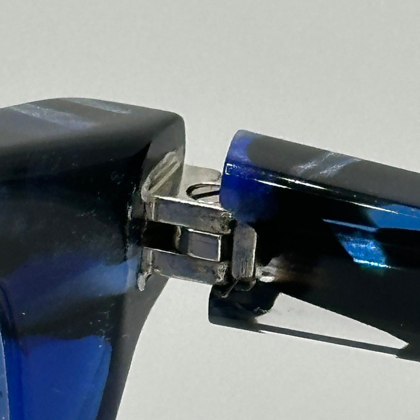 Alain Mikli A03037 011 Blue Mosaic Transparent Womens Square Frames 53-15-140