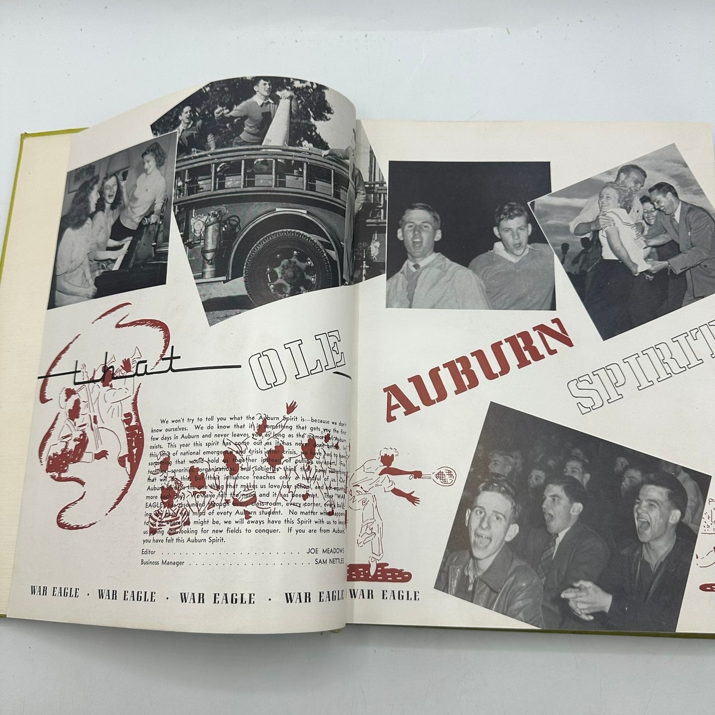 Glomerata 1942 Alabama Polytechnic Institute Auburn University Yearbook History