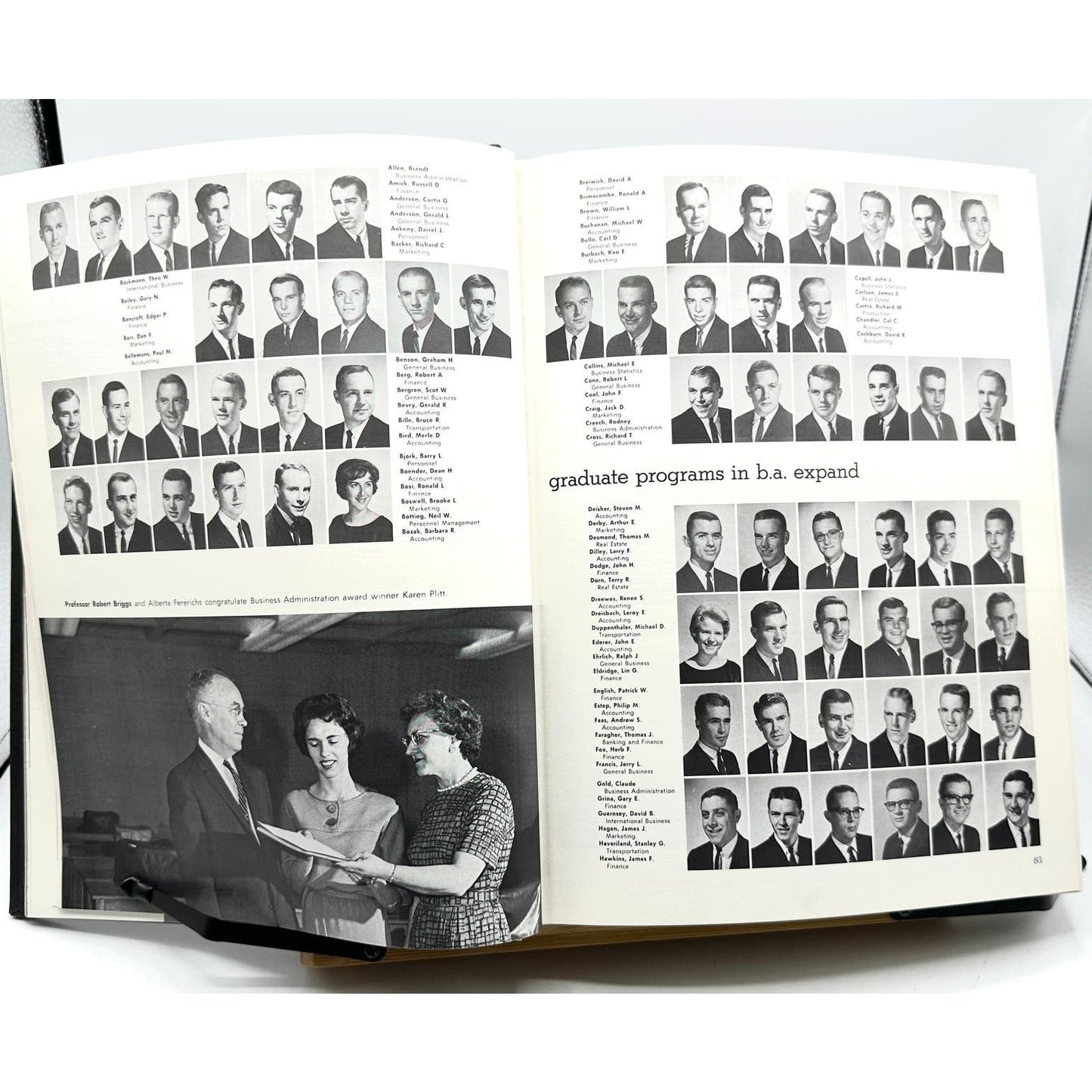 Vintage University of Washington Tyee Volume 64 Hardcover Yearbook (1963)